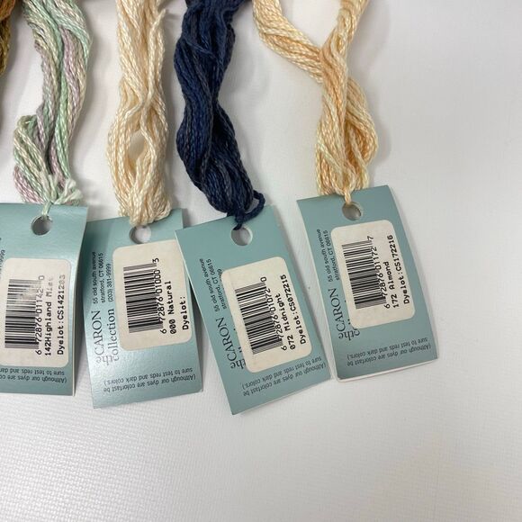 Watercolours by Caron Embroidery Needlepoint Thread Floss String Lot 11 Skeins - Picture 6 of 6